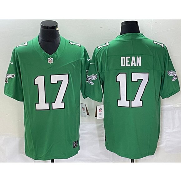 Mens Youths Kids Womens Nakobe Dean Green Vapor Stitched Jersey